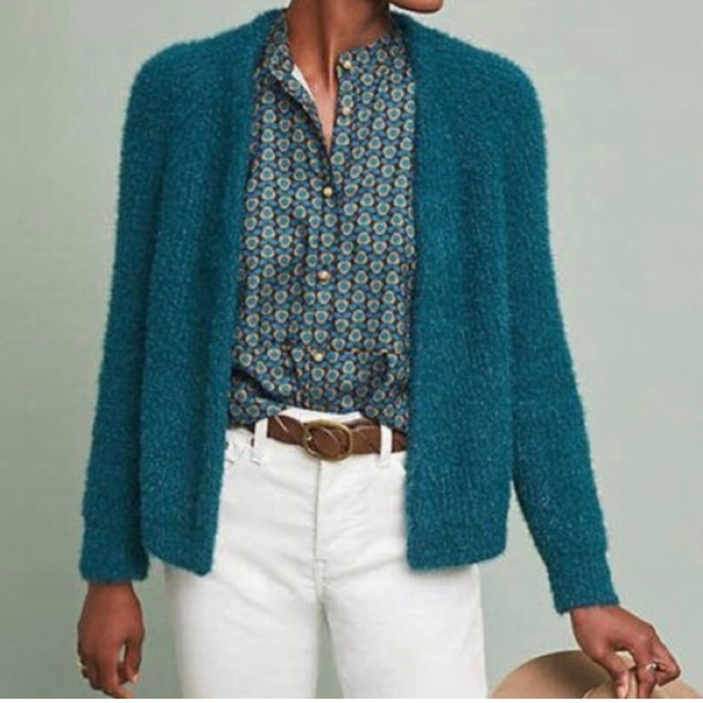 NWT Anthropologie Eyelash Cardigan